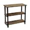 Alaterre Furniture Pomona 31"H 2-Shelf Metal and Solid Wood Under-Window Bookcase AMBA1420 - alternate 8